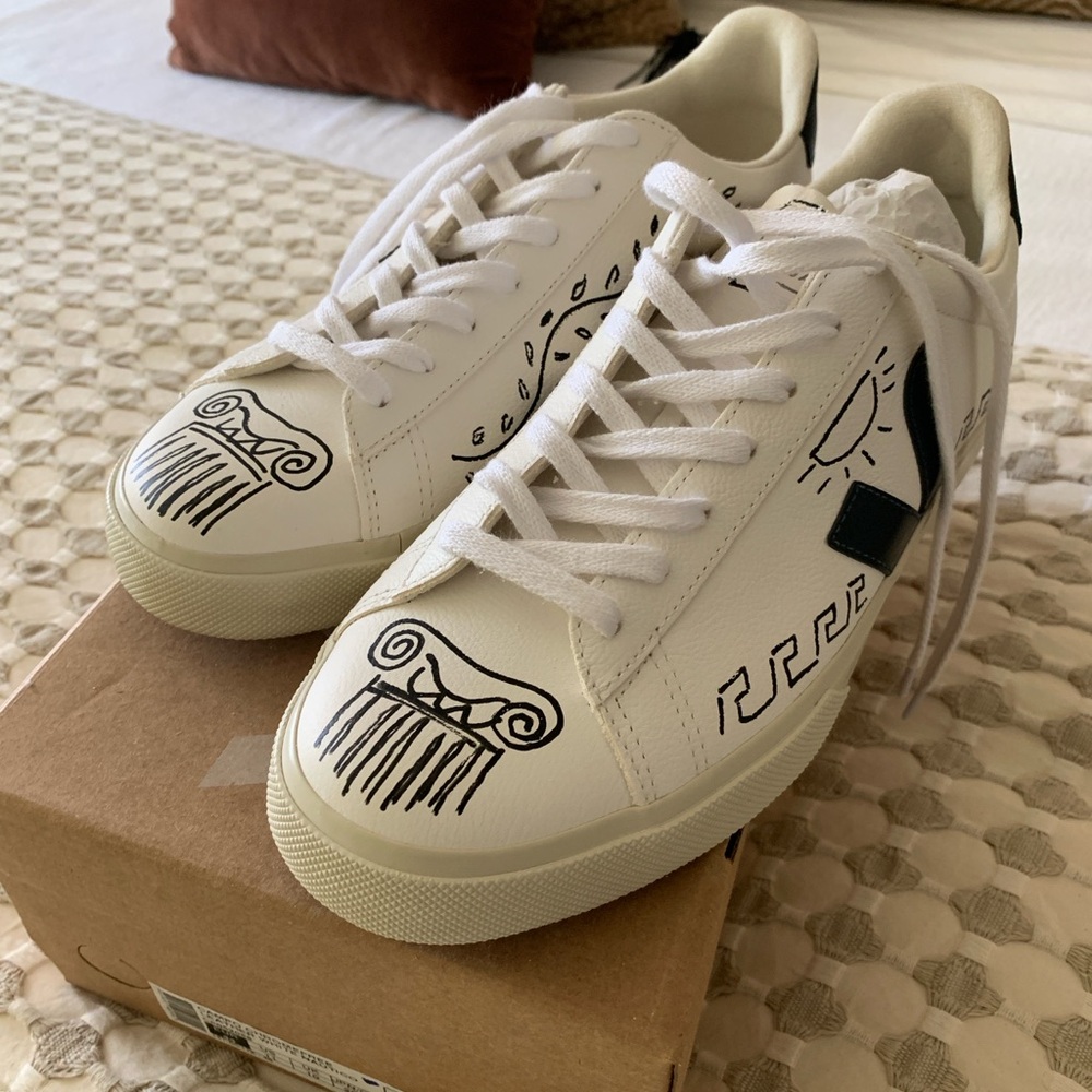 Luke Edward Hall Hand-customized Vejas Sneakers
